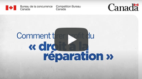 vidéo no 3 – Comment tirer profit du droit à la réparation.